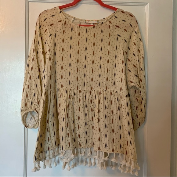 Anthropologie Tassled Top - Picture 2 of 6